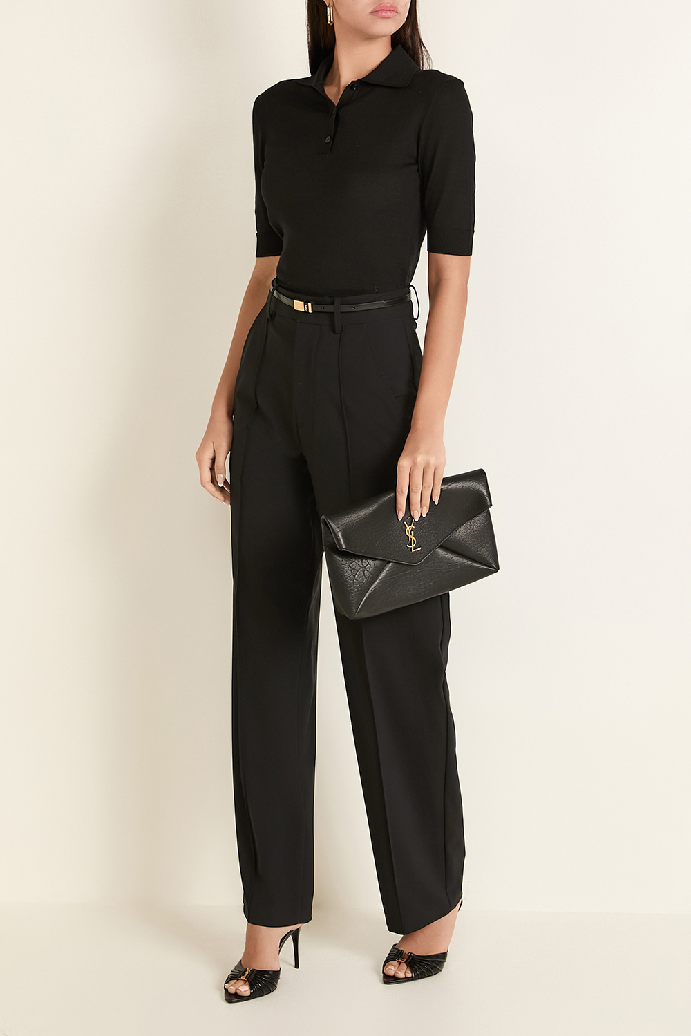 סריג פולו קשמיר ומשי SAINT LAURENT